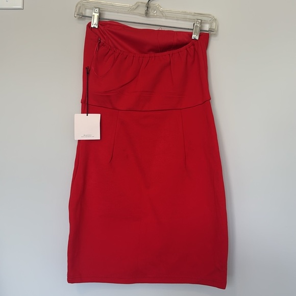 NWT Superdown Revolve Nylah Front Zip Dress in Red - S - Picture 7 of 8